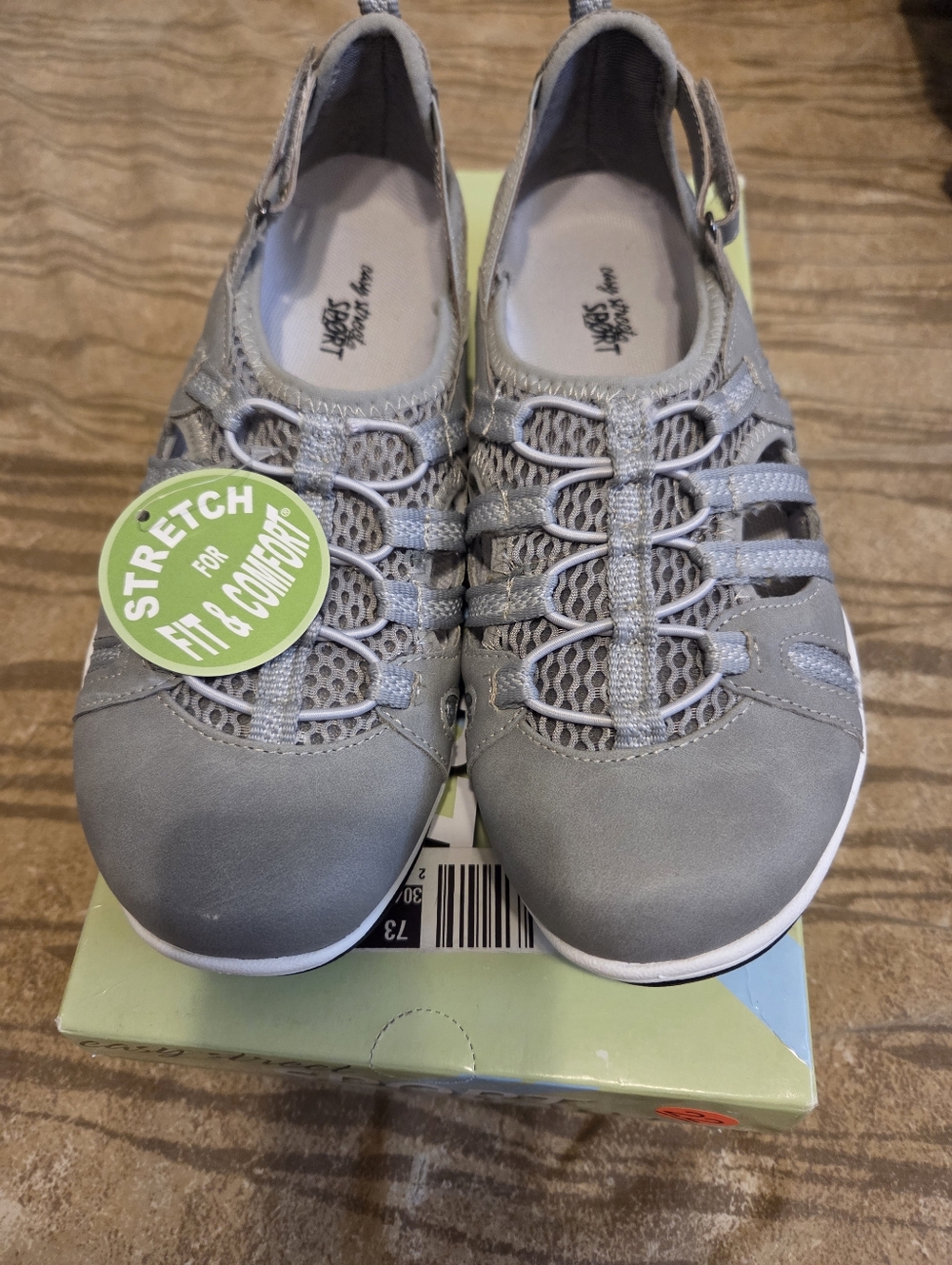 easy street Gray Slip-On Athletic Sneakers